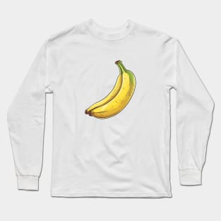 Banana Cartoon Art Long Sleeve T-Shirt